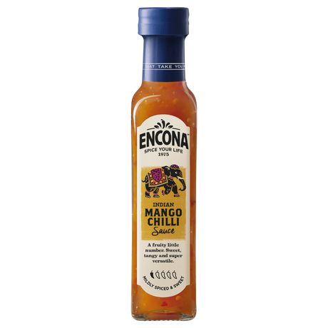Indian Mango Chilli Hot Sauce ENCONA, 142 ml in a glass bottle