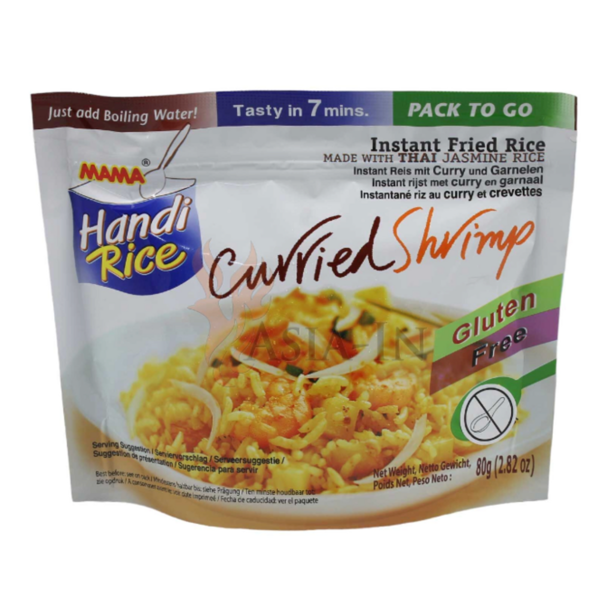 Instant Fried Rice Curried Shrimp MAMA, 80 g