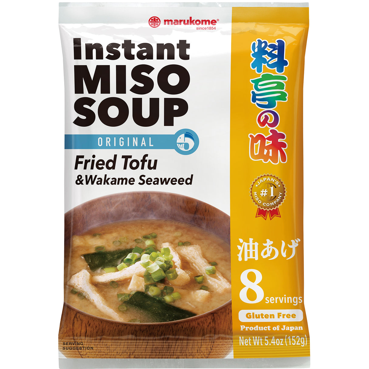 Miso sriuba su kepintu tofu ir Wakame MARUKOME, 8 porcijos, 152 g