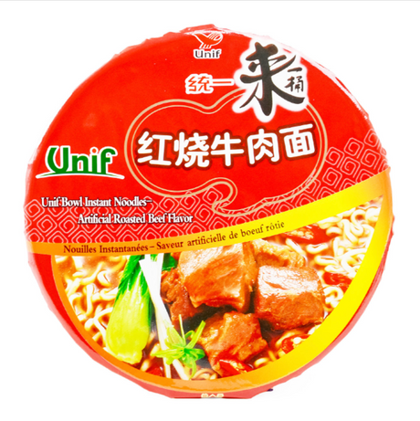 Instant Noodles Bowl, Roasted Beef Flavor UNIF, 110g