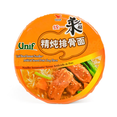 Instant Noodles Bowl, Stewed Pork Chop Flavor UNIF, 110g