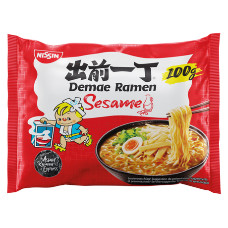Instant Noodles Demae Ramen Sesame NISSIN, 100 g sachet