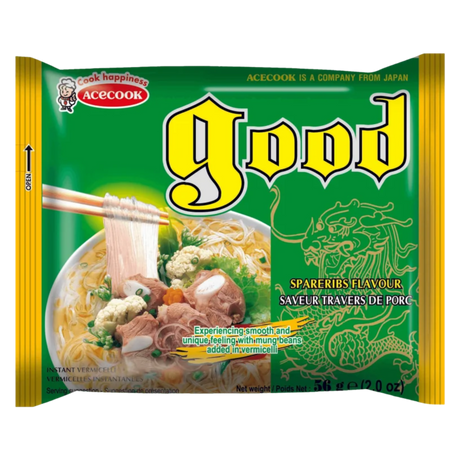Instant Noodles Good Sparerib Flavor ACECOOK, 56 g in a sachet