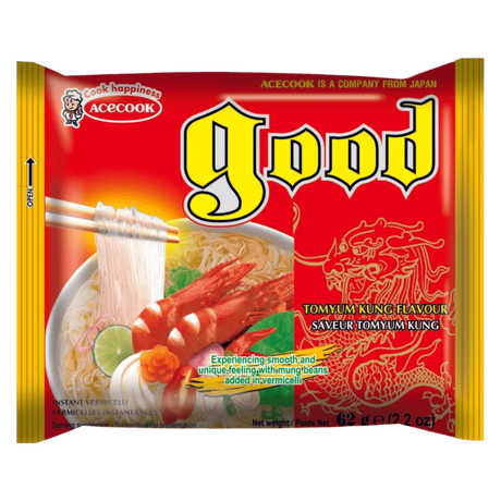 Instant Noodles Good Tom Yum Kung ACECOOK, 62 g in a sachet