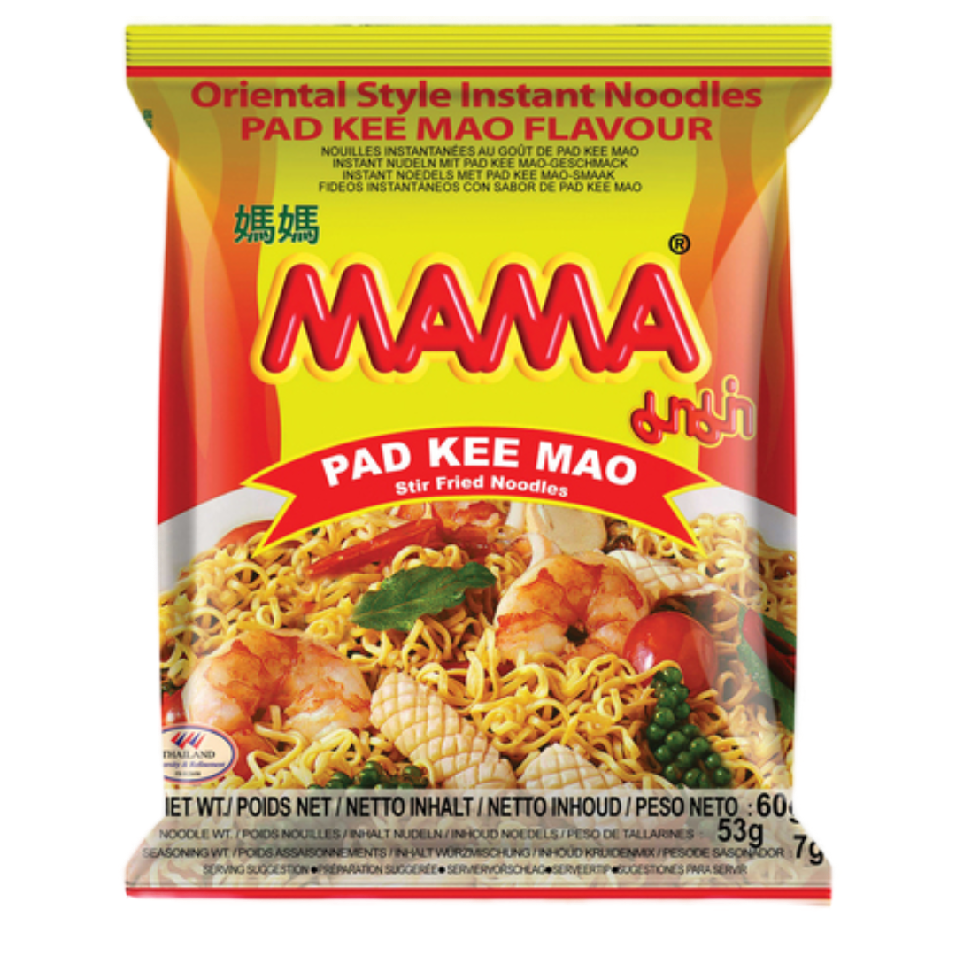 Instant Noodles Pad Kee Mao MAMA, 60 g sachet