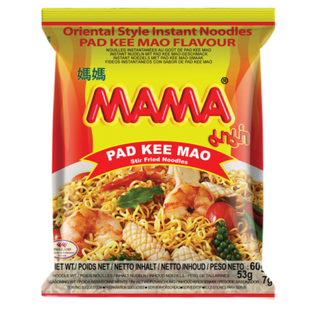 Instant Noodles Pad Kee Mao MAMA, 60 g sachet