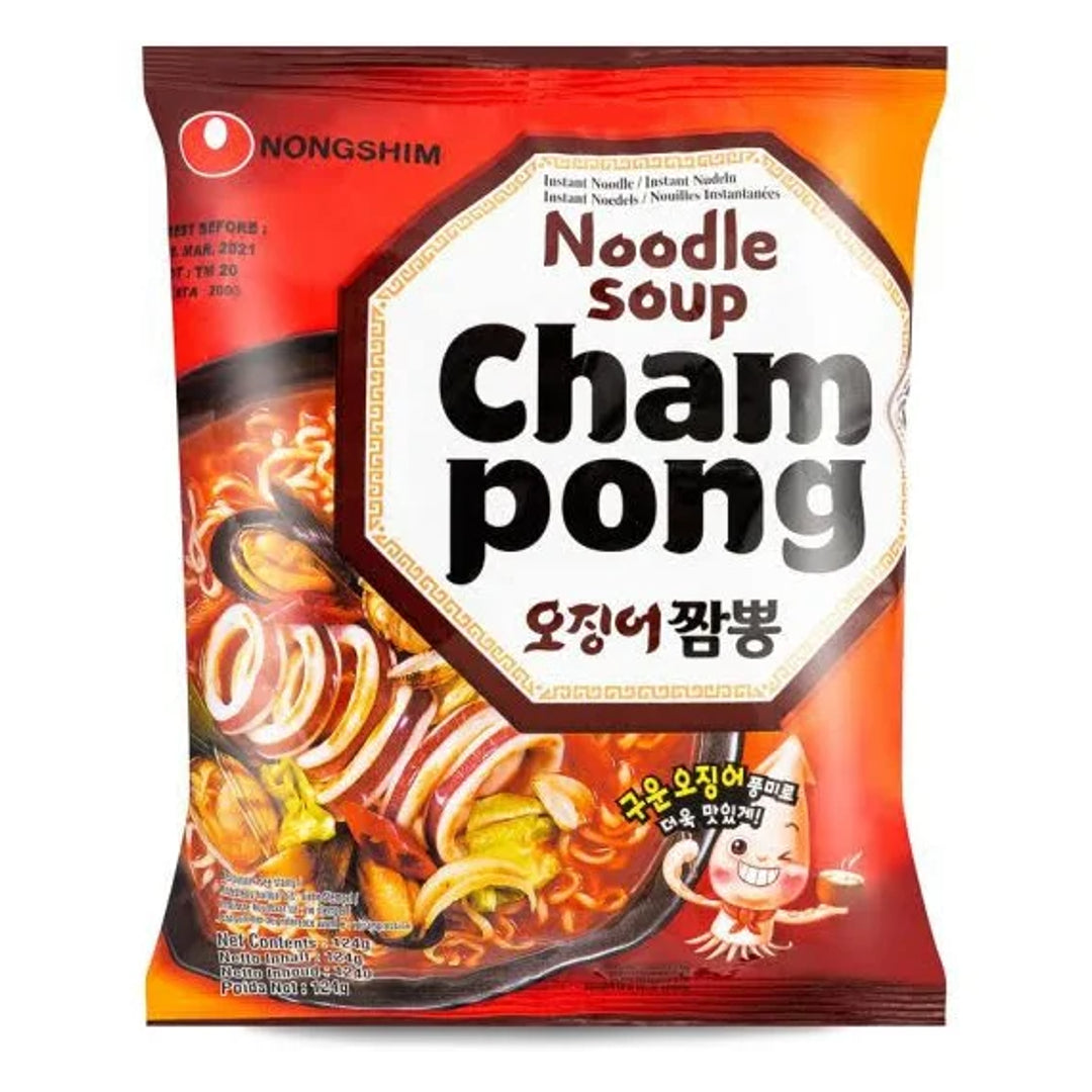 Instant Noodles Seafood Cham Pong Ramen NONGSHIM, 124 g