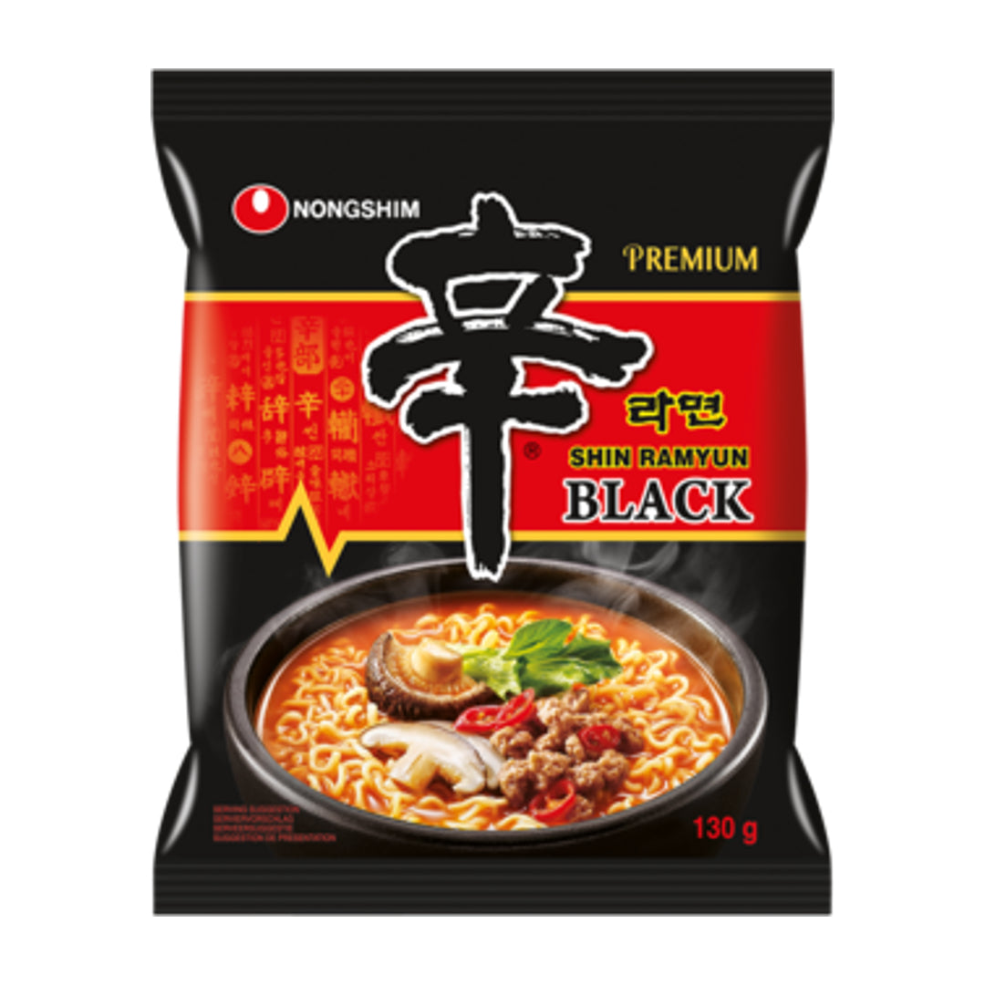 Greitai paruošiami makaronai Shin Ramyun Black su jautienos kaulų sultiniu NONGSHIM, 130 g