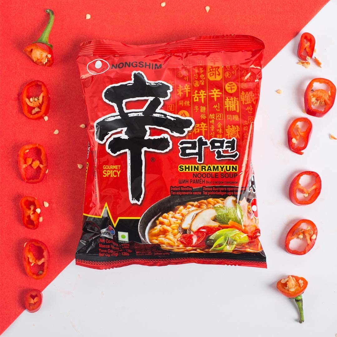 Greitai paruošiami makaronai Shin Ramyun NONGSHIM, 120 g