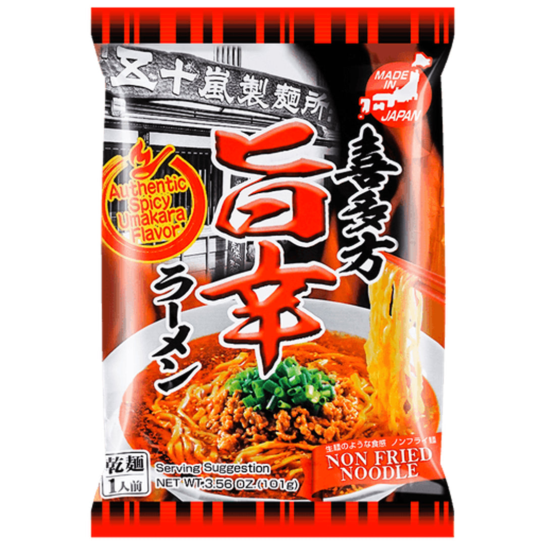 Greitai paruošiami ramen makaronai (Kitakata Uma-Kara Ramen) IGARASHI SEIMEN, 101 g