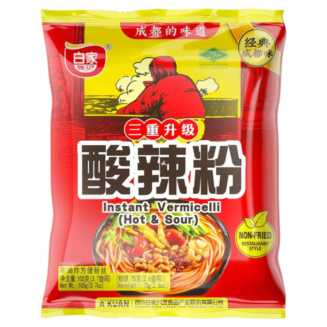 Instant Vermicelli Hot & Sour BAIJIA, 105 g