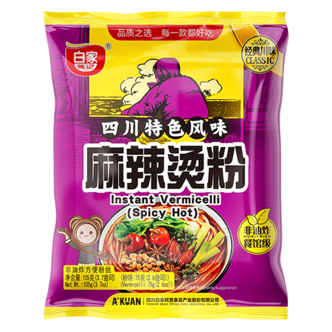 Instant Vermicelli Hot & Spicy BAIJIA, 105 g