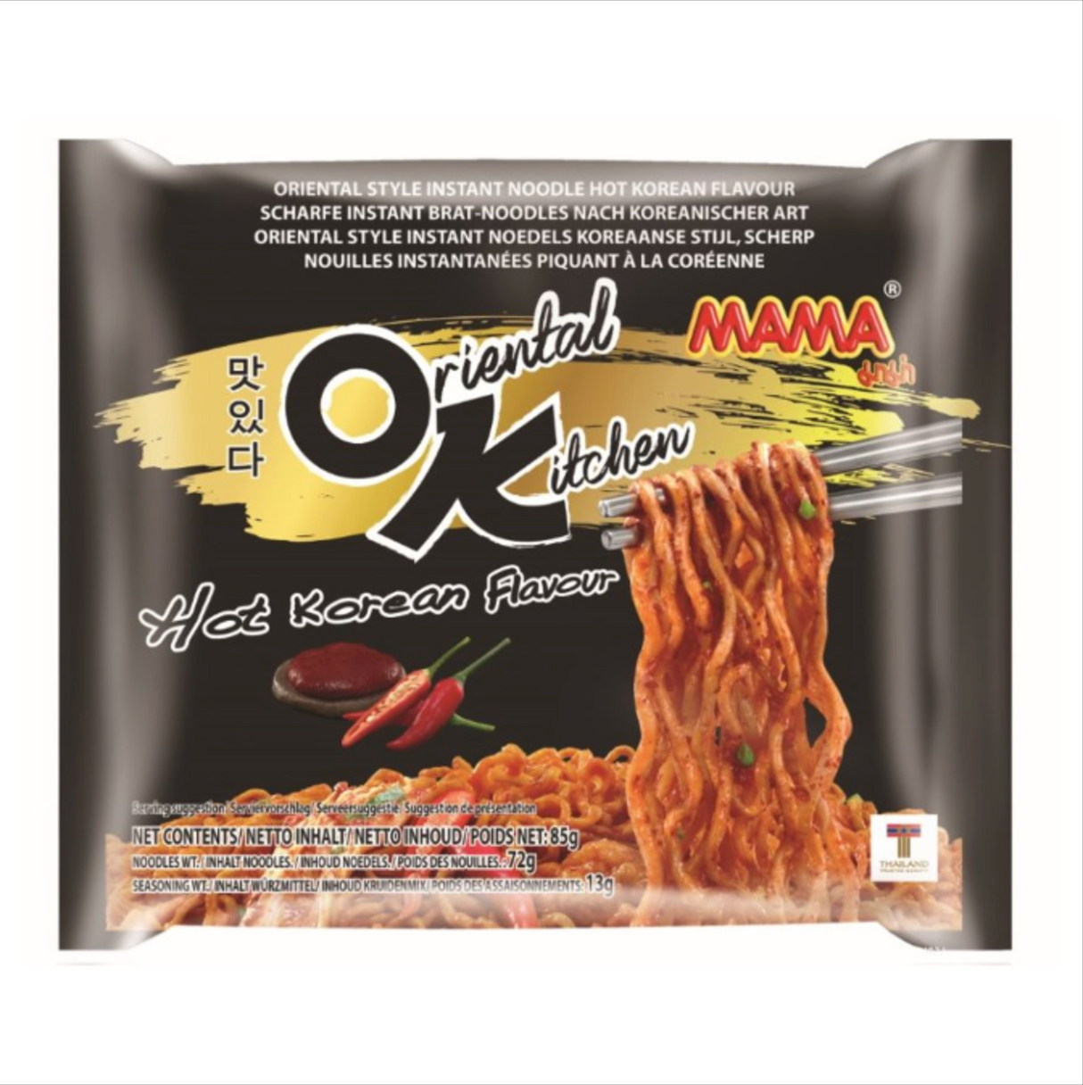 Aštraus korėjietiško skonio makaronai, Oriental Kitchen MAMA, 85 g