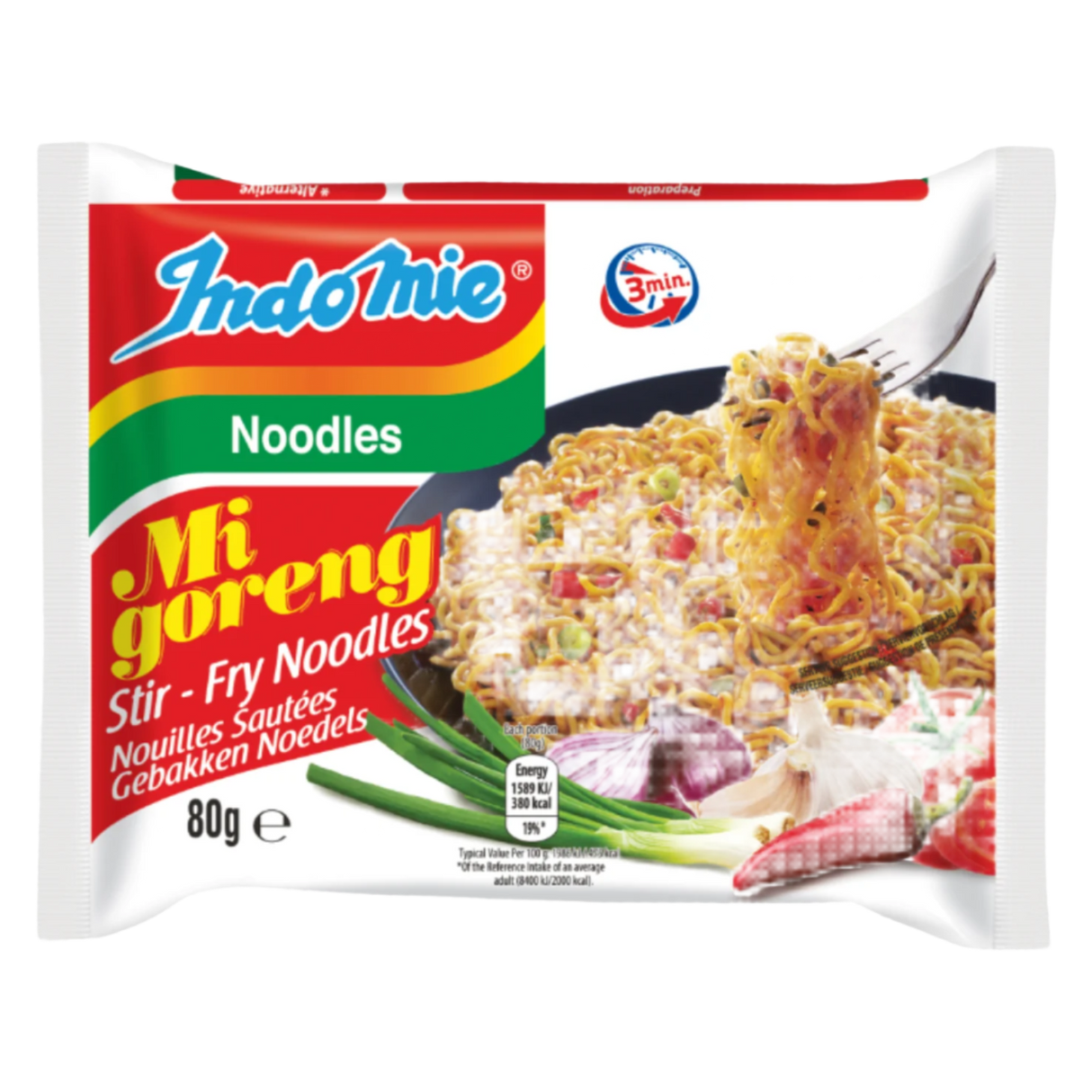 Greitai paruošiami makaronai Mi Goreng INDOMIE, 80 g