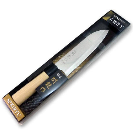 Japoniškas virtuvės peilis Santoku OHZAWA SWORDS SEKIRYU, 165 mm