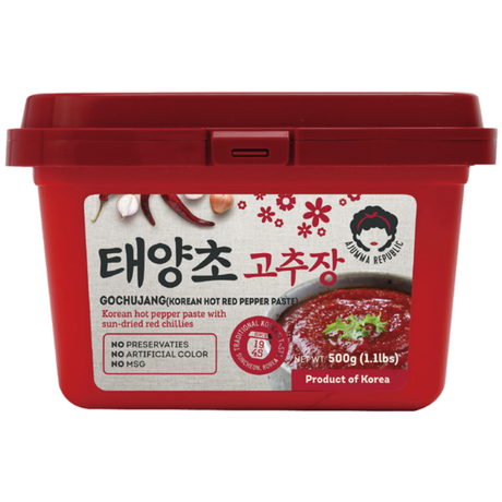 Korean Hot Pepper Paste (Gochujang) AJUMMA REPUBLIC, 500 g plastic container