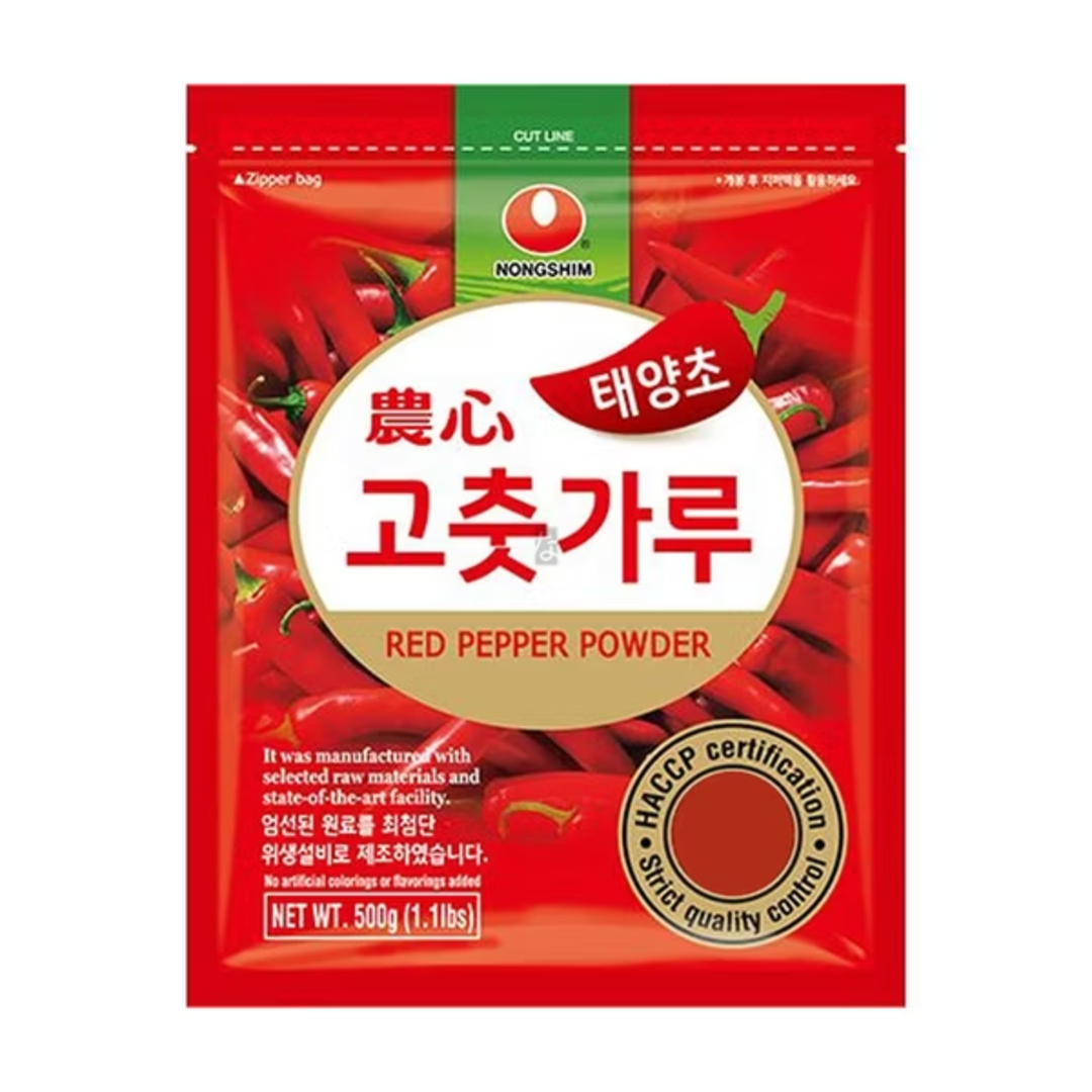 Korėjos raudonųjų pipirų smulkūs milteliai (Gochugaru) NONGSHIM, 500g