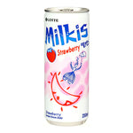 MILKIS Soft Drink Strawberry Flavour LOTTE, 250 ml