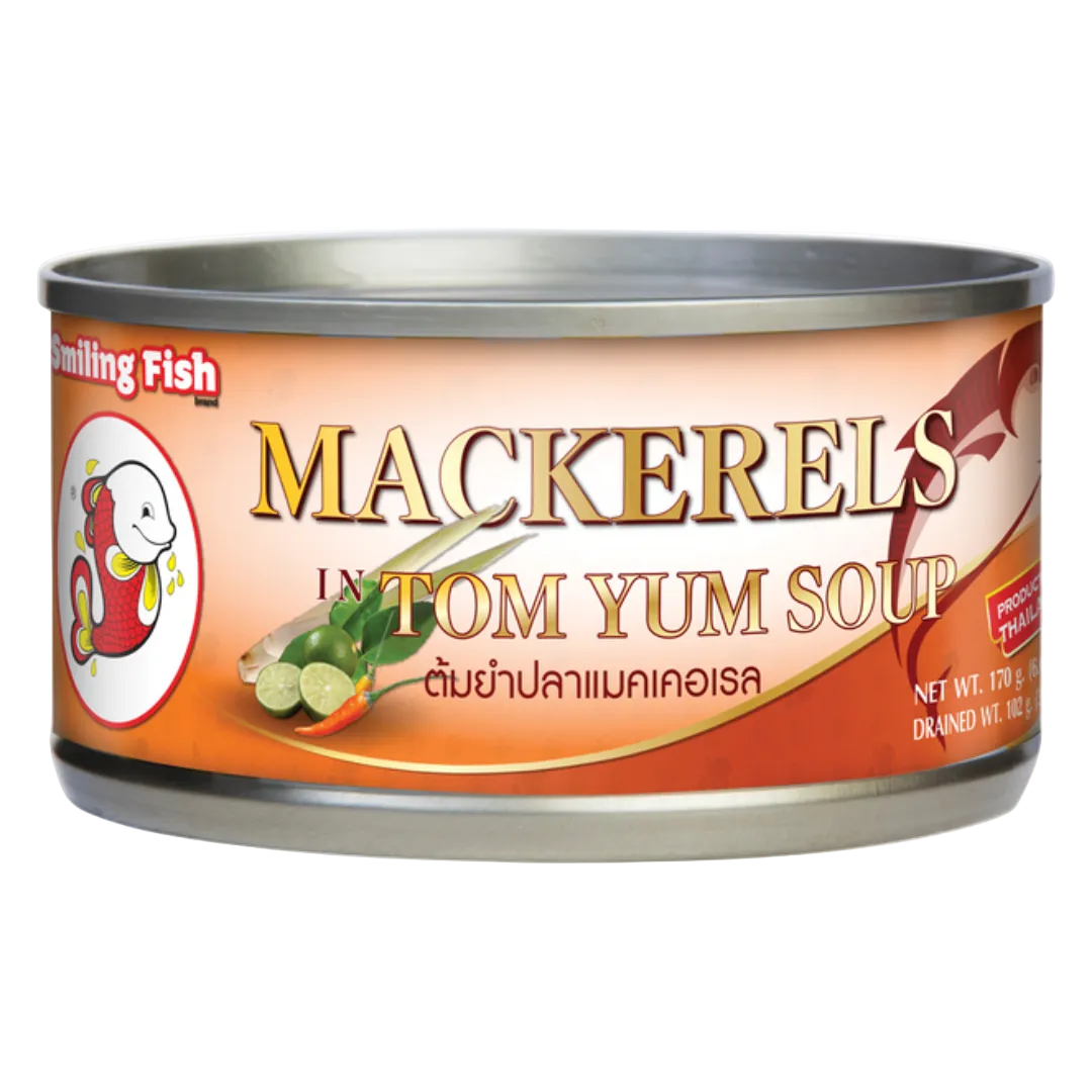Mackerel in Tom Yum Soup SMILING FISH, 170 g