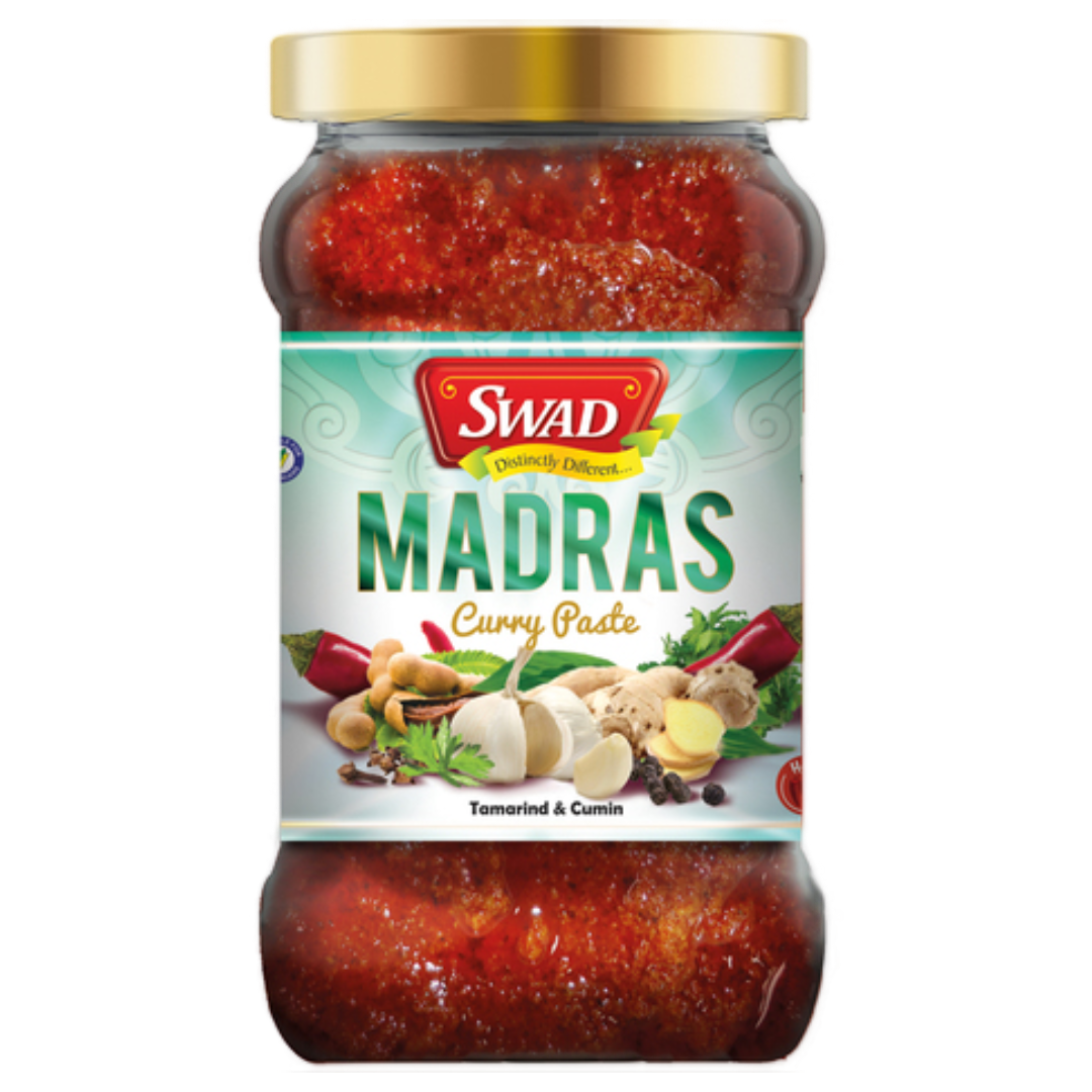 Madras Curry Paste SWAD, 300 g glass jar