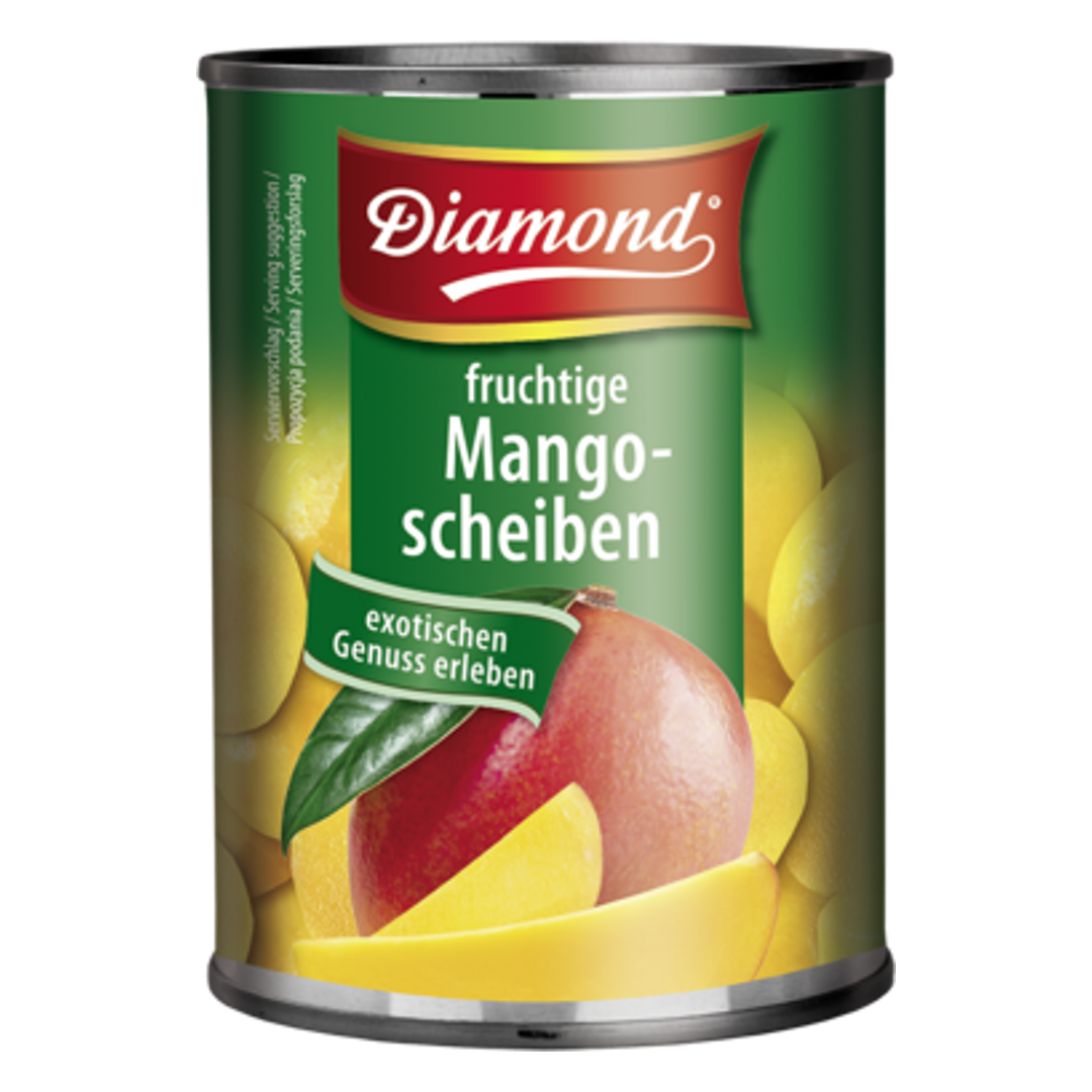 Mango griežinėliai švelniame sirupe DIAMOND, 425 ml / 230 g