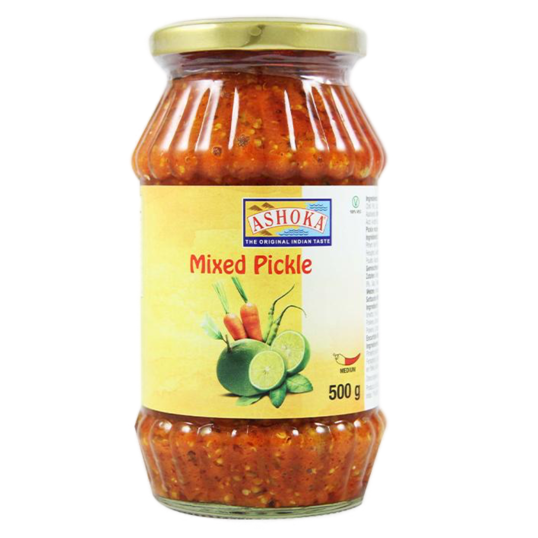 Mixed Pickle ASHOKA, 500 g glass jar