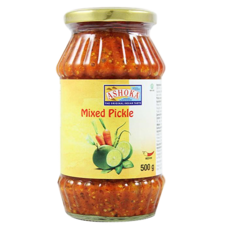 Mixed Pickle ASHOKA, 500 g glass jar