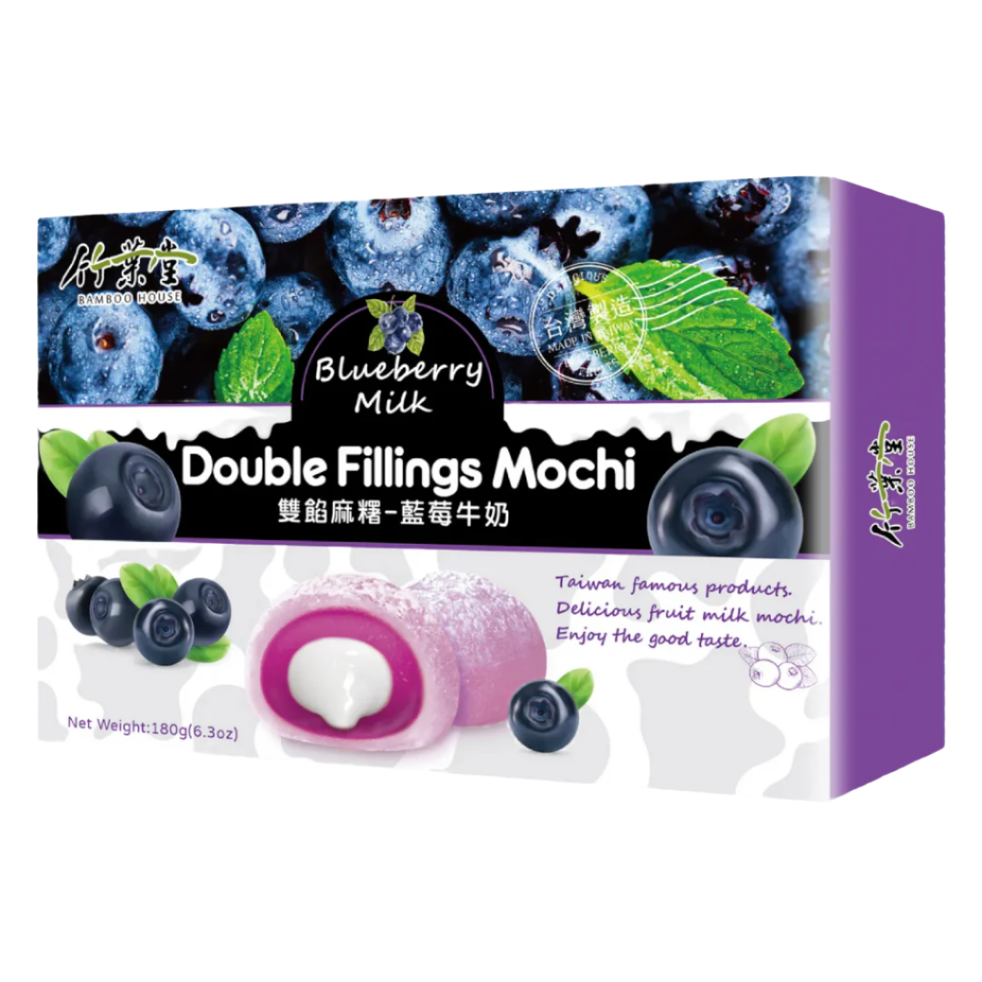 Mochi Double Fillings Blueberry and Milk BAMBOO HOUSE, 210 g