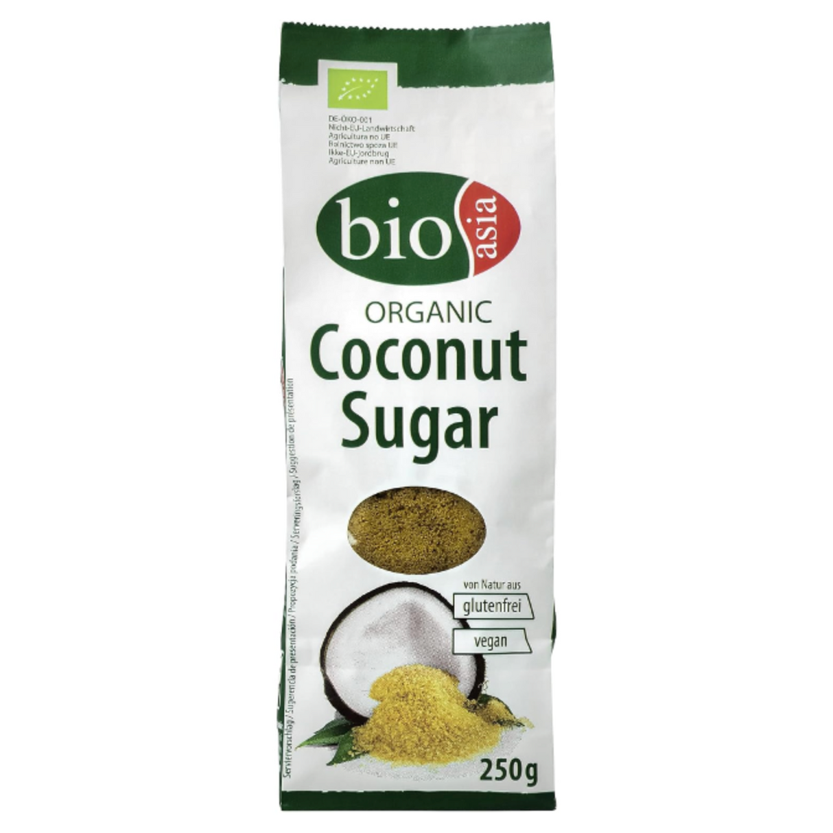 Organic Coconut Sugar BIOASIA, 250 g