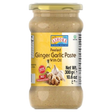 Peeled Ginger Garlic Paste in Oil ASHOKA, 300 g in a glass jar