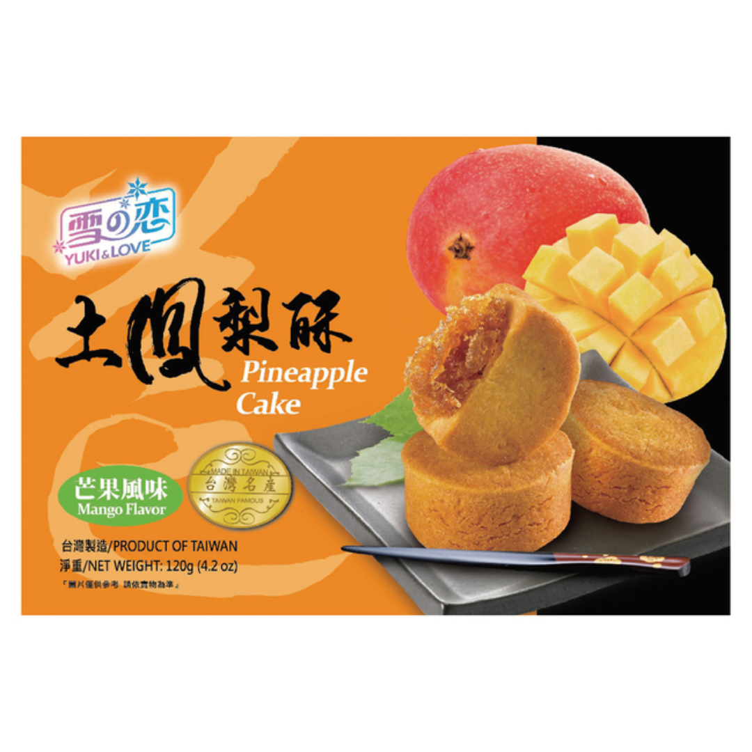 Ananasų ir mangų pyragas YUKI & LOVE, 120 g