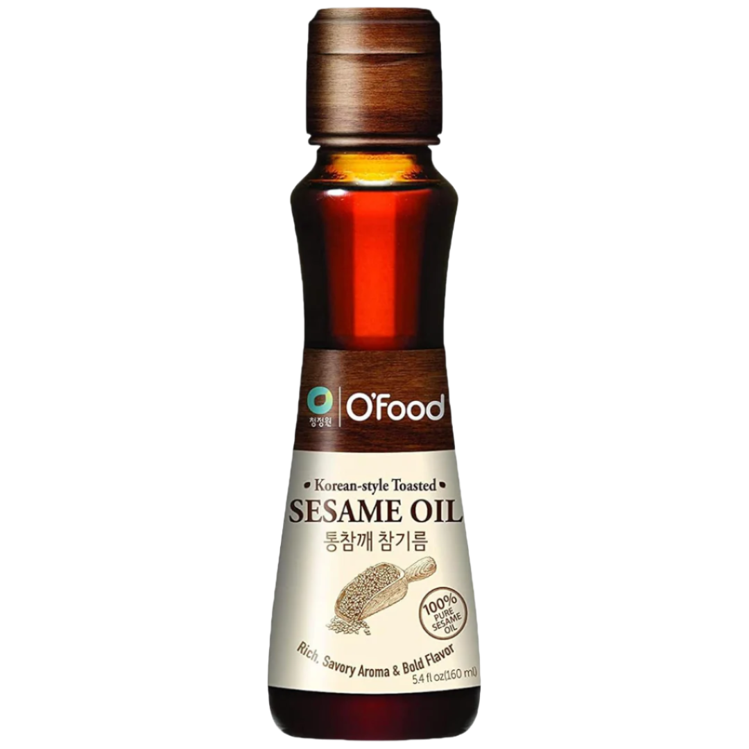 Aukščiausios kokybės sezamų aliejus O'FOOD, 160 ml