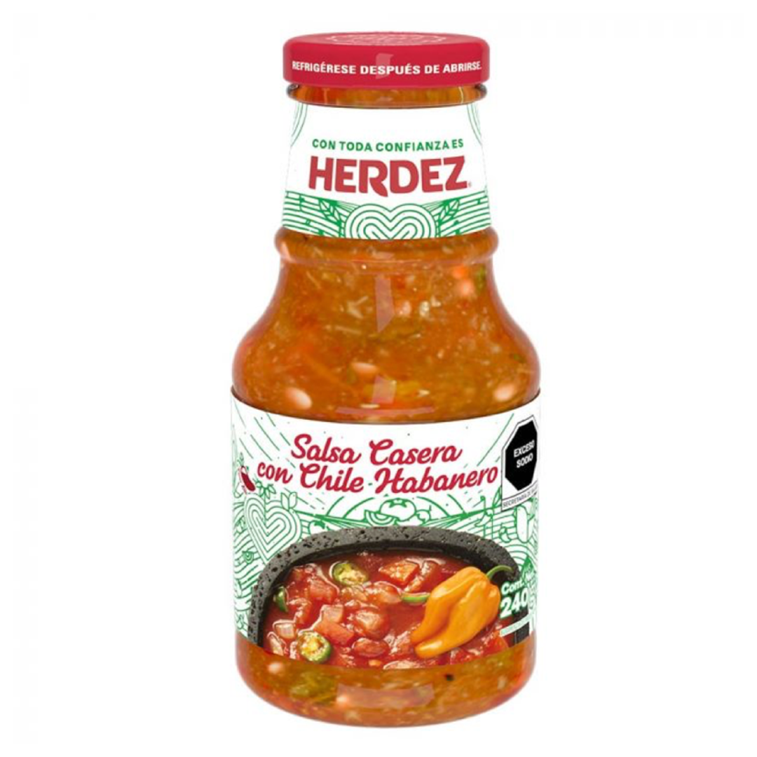 Salsa Casera su habanero HERDEZ (Stikliniame buteliuke), 240 g