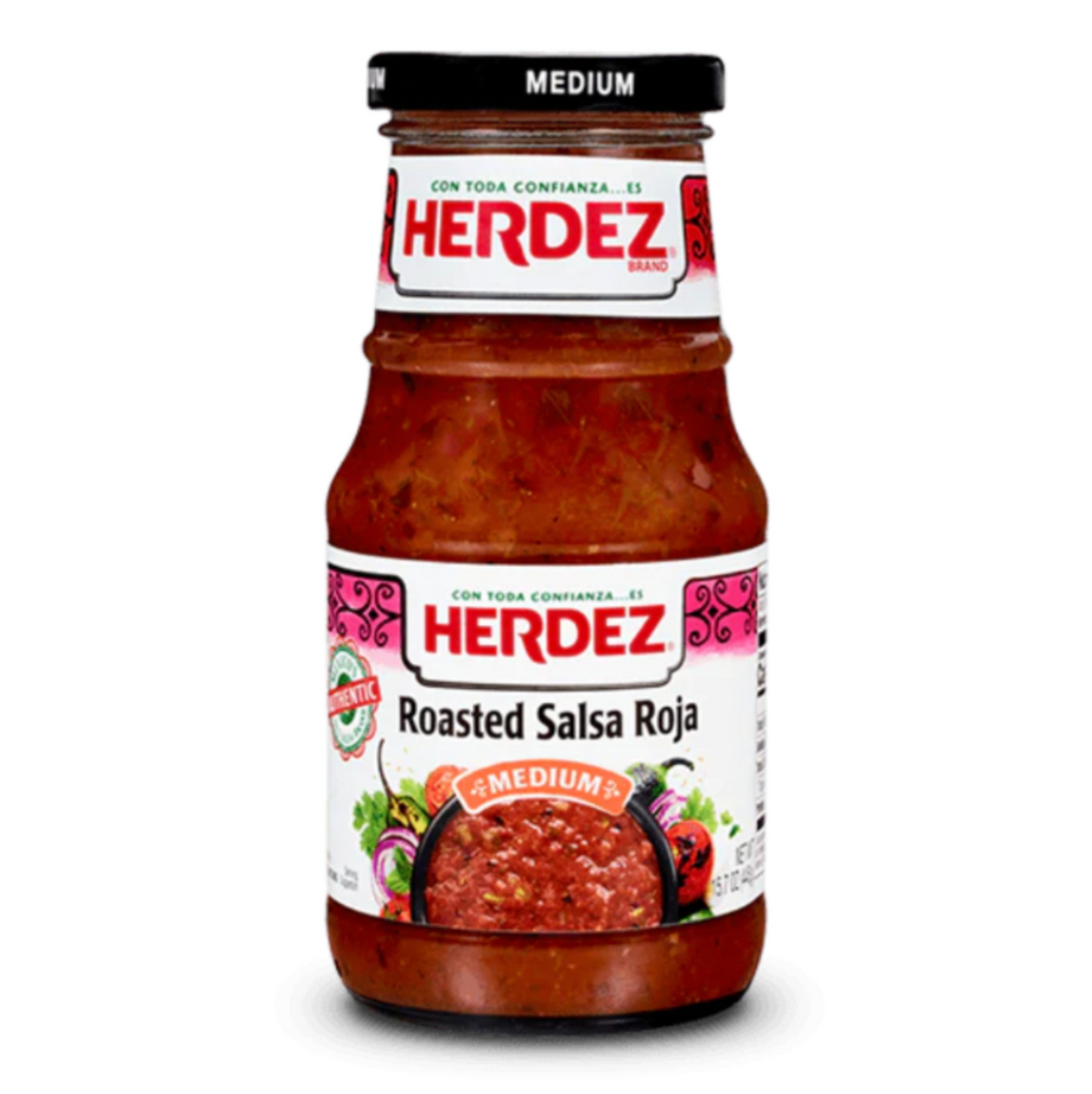 Skrudinta Salsa Roja HERDEZ (stiklo inde), 445 g