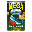 Sardines in Tomato Sauce MEGA, 425 g in a can