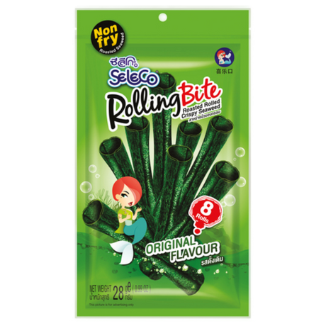 Seaweed Snack Rolls SELECO, 28 g sachet