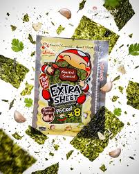 Seaweed Snack with Japanese Sauce (8 sheets) TAOKAENOI, 12,8 g