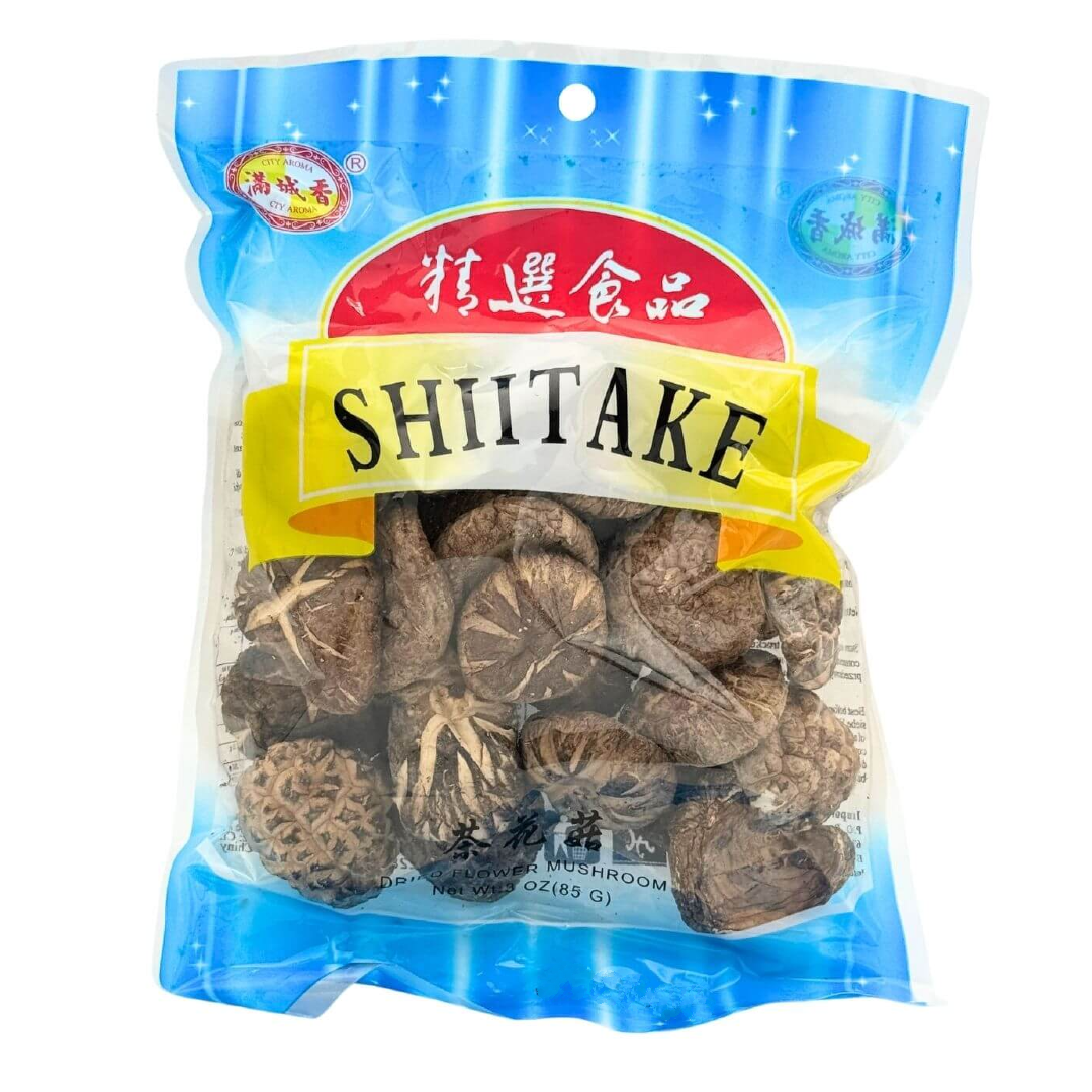 Shiitake / Tung ku mushrooms (dried) CITY AROMA, 85 g packet