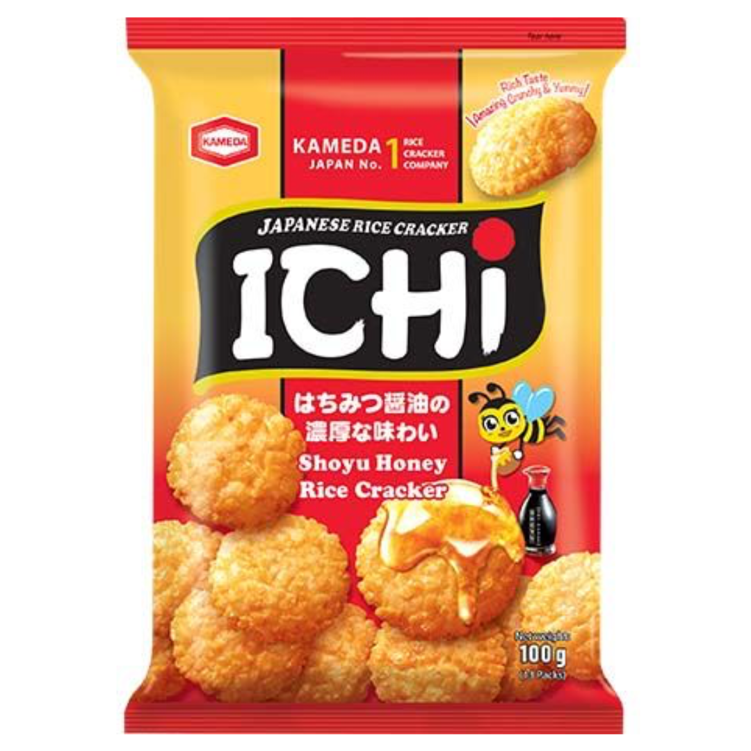 Shoyu Honey Rice Crackers ICHI, 100 g
