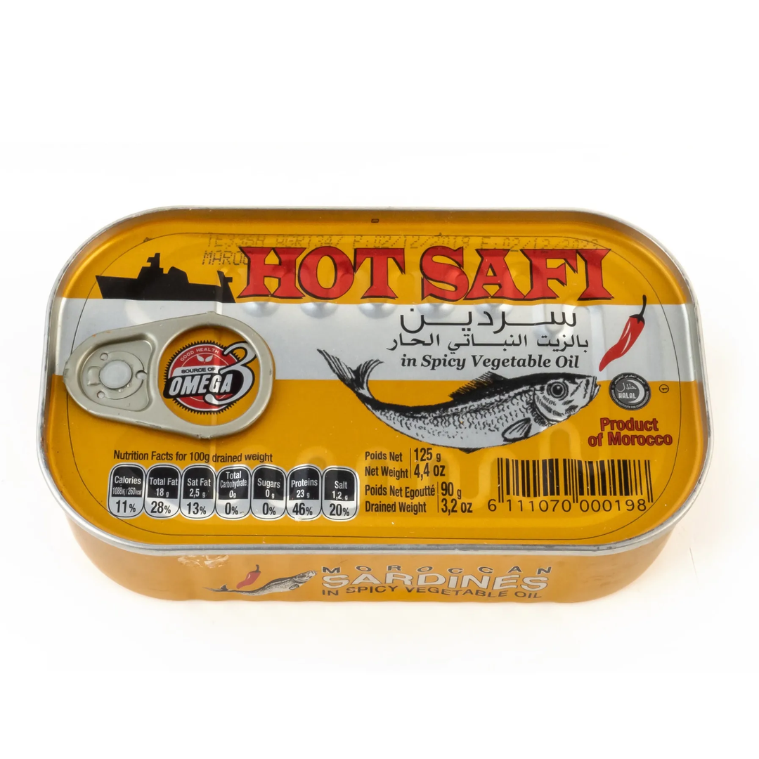 Spicy Sardines In Vegetable Oil SAFI, 125 g