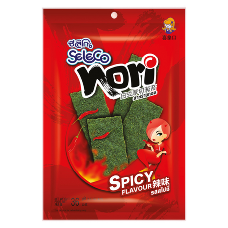 Spicy Seaweed Snack SELECO, 36 g sachet
