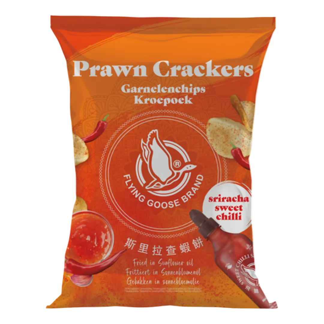 Sweet Chilli Sriracha Prawn Crackers FLYING GOOSE, 80 g