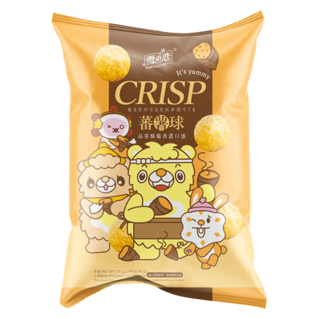 Sweet Potato Corn Crackers YUKI & LOVE, 55 g