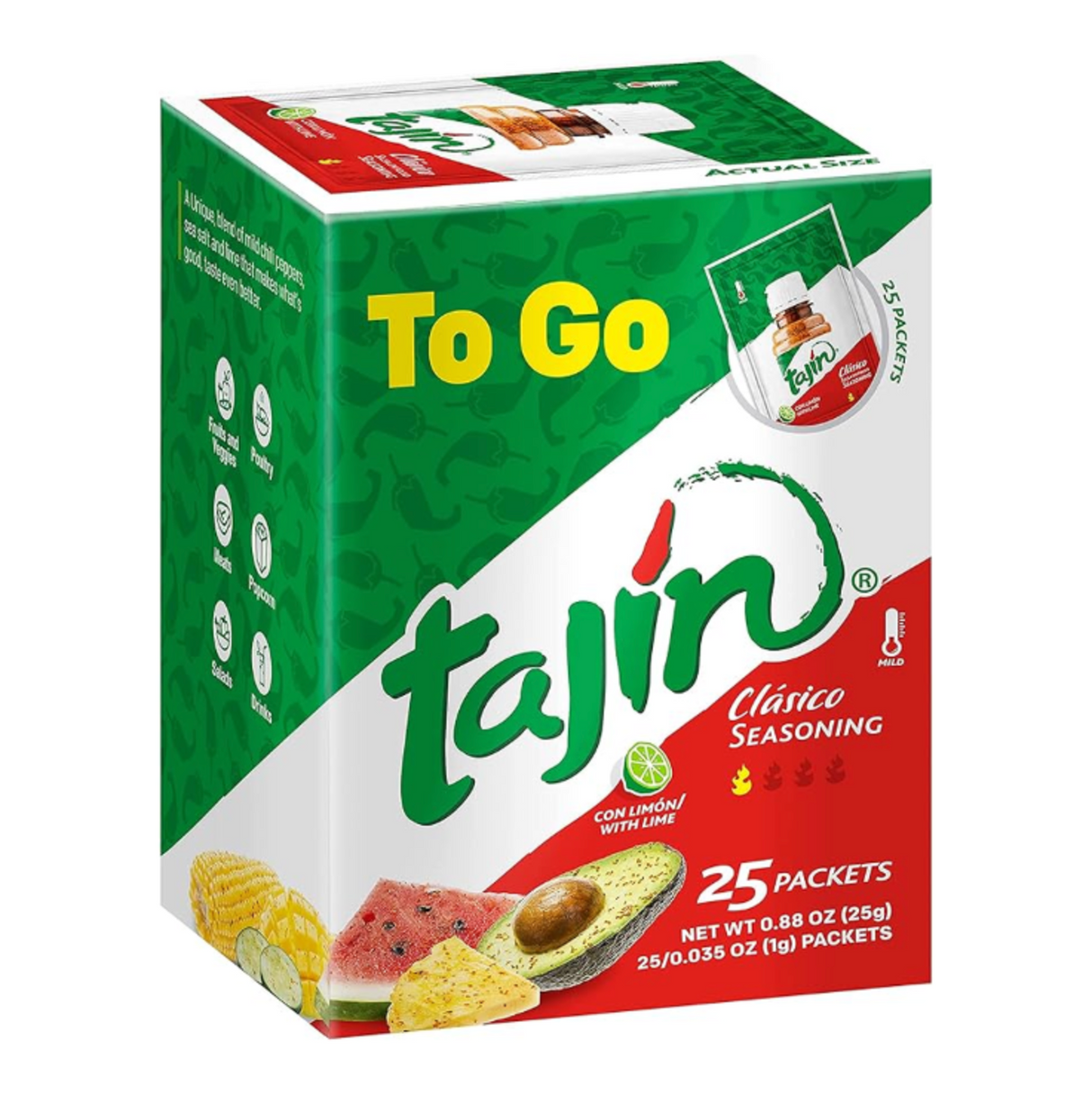 TAJIN Clasico To Go maišeliai, 25 x 1 g