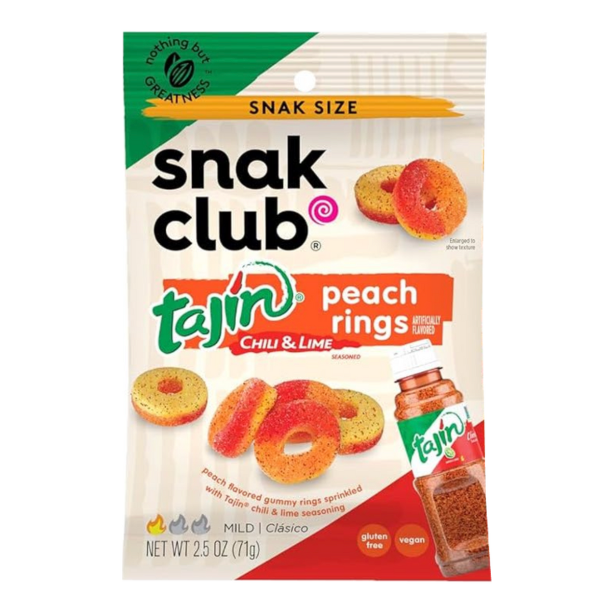 Tajin Peach Rings SNAK CLUB, 71g YOUMAME