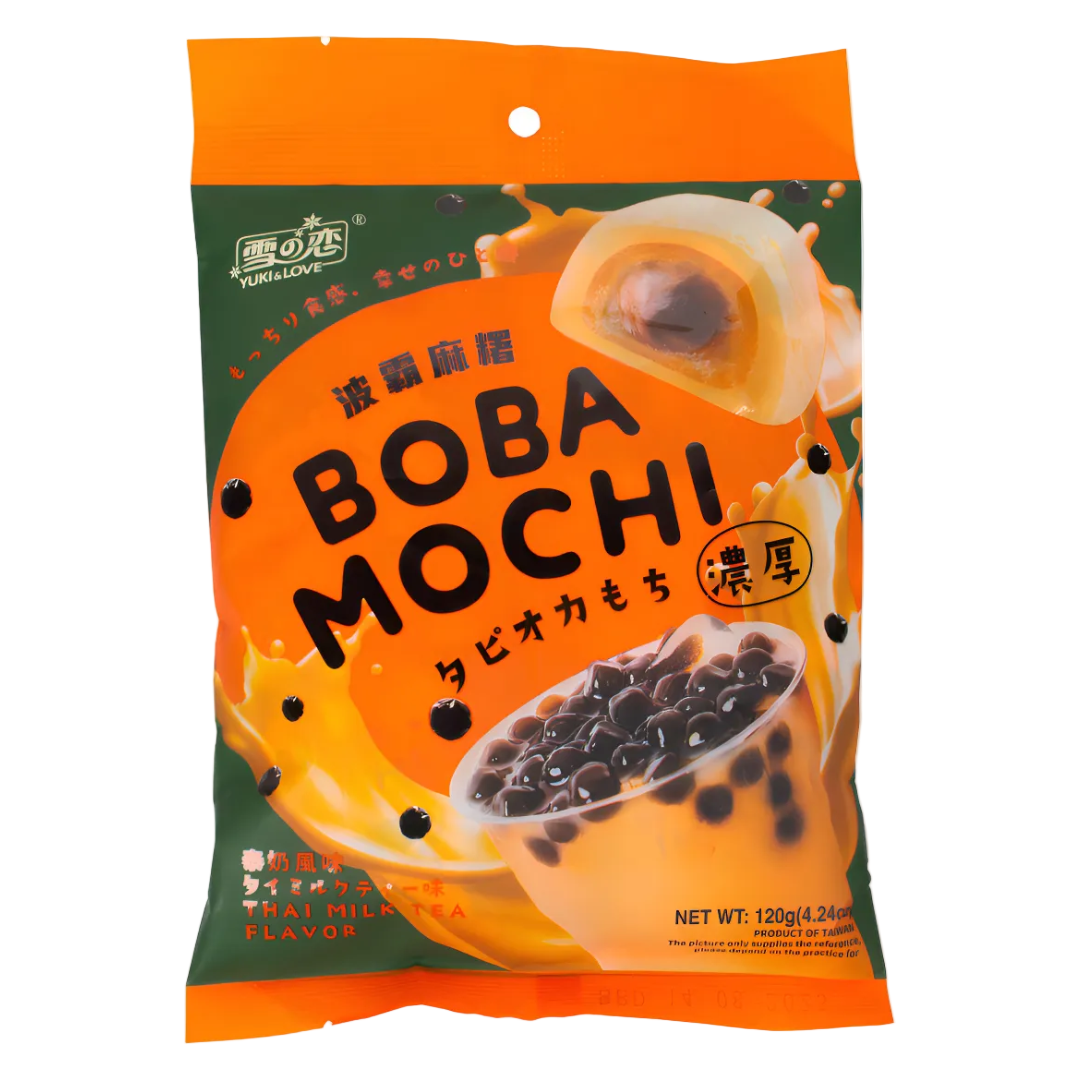 Thai Milk Tea Flavour Boba Mochi YUKI & LOVE, 120 g