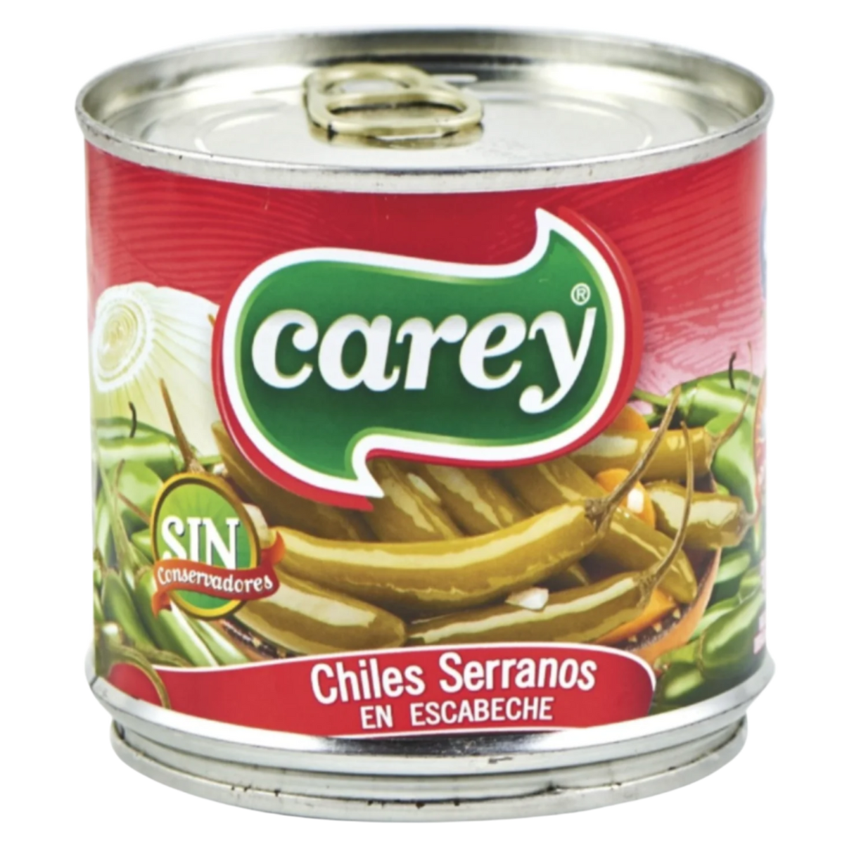 Čili Serrano pipirai CAREY, 340 g