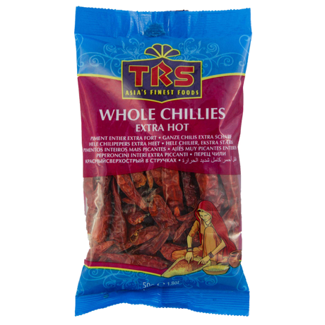 Whole Chillies (Extra Hot) TRS, 50 g in a sachet