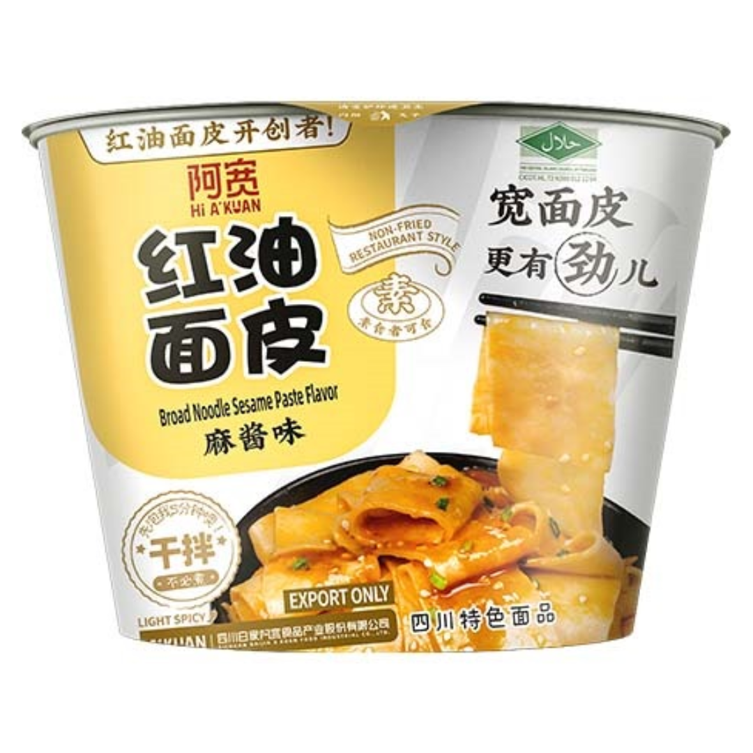 Sesame Paste Broad Noodles Bowl BAIJIA, 115 g