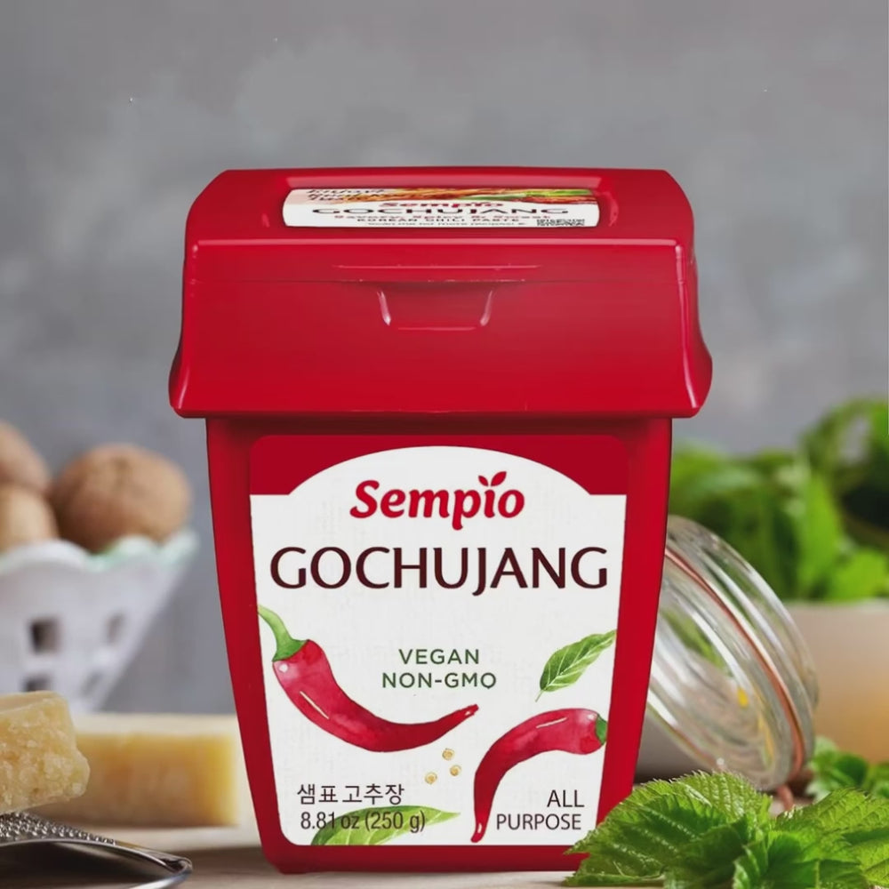 
                
                    Load and play video in Gallery viewer, Korean Hot Pepper Paste (Gochujang) SEMPIO, 500 g
                
            
